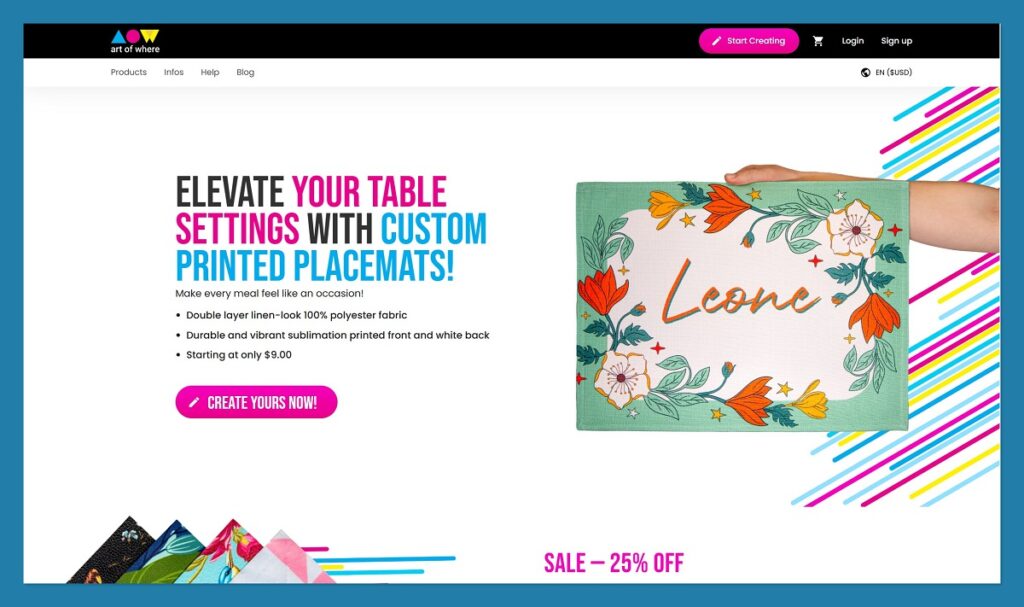 Arte de donde página de inicio