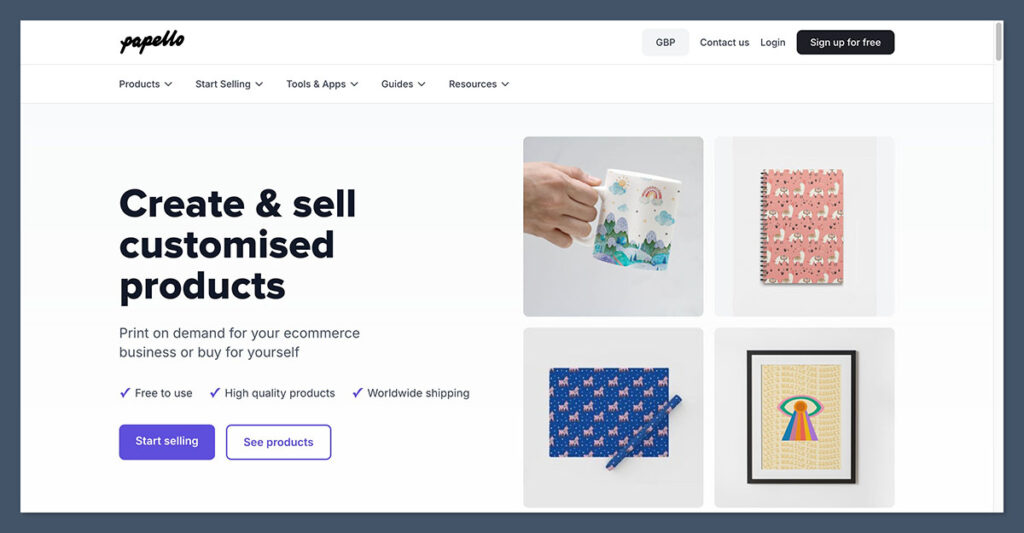 papello homepage