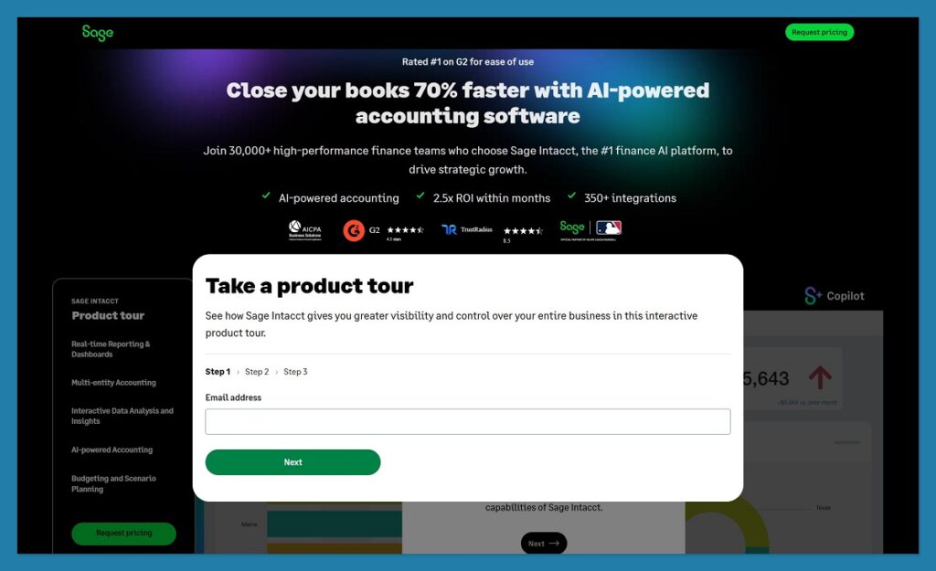Sage Business Cloud Accounting homepage