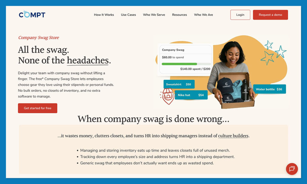 compt swag homepage