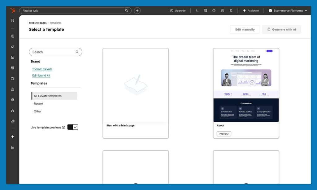hubspot cms new website