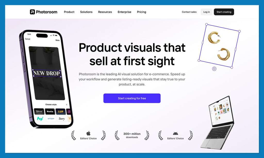 Photoroom homepage