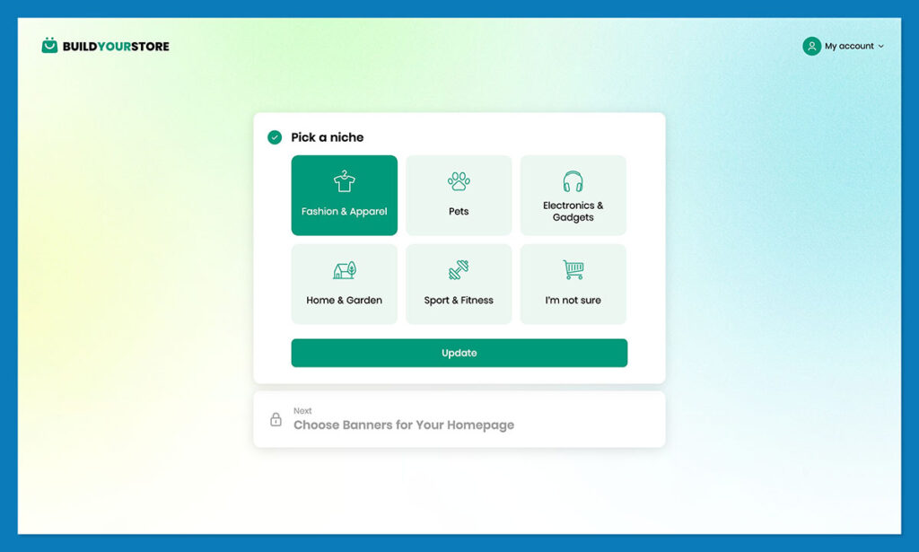 buildyourstore ai choose niche