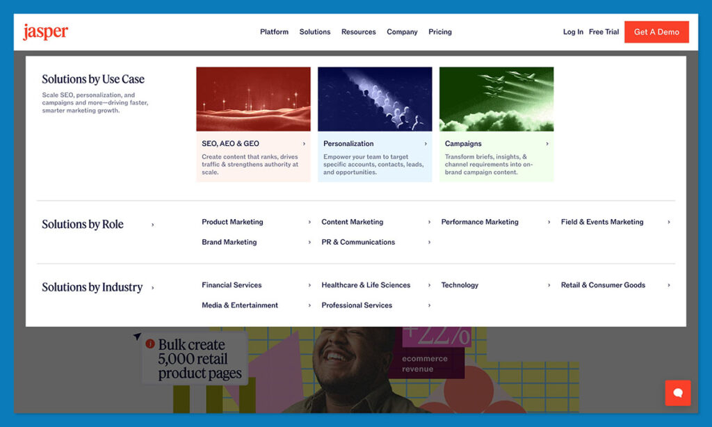 jasper ai homepage
