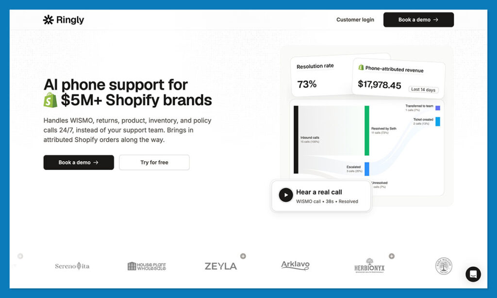 ringly homepage