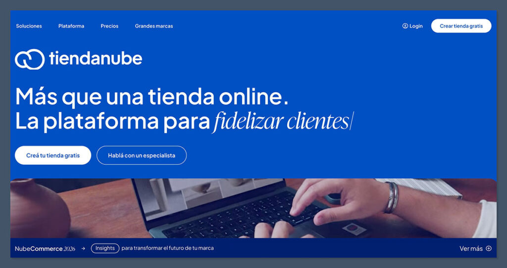 Tiendanube Homepage