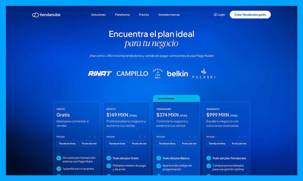Tiendanube pricing