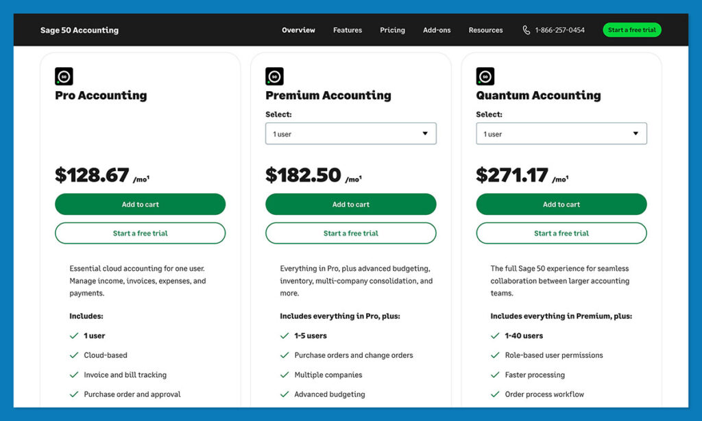 sage pricing