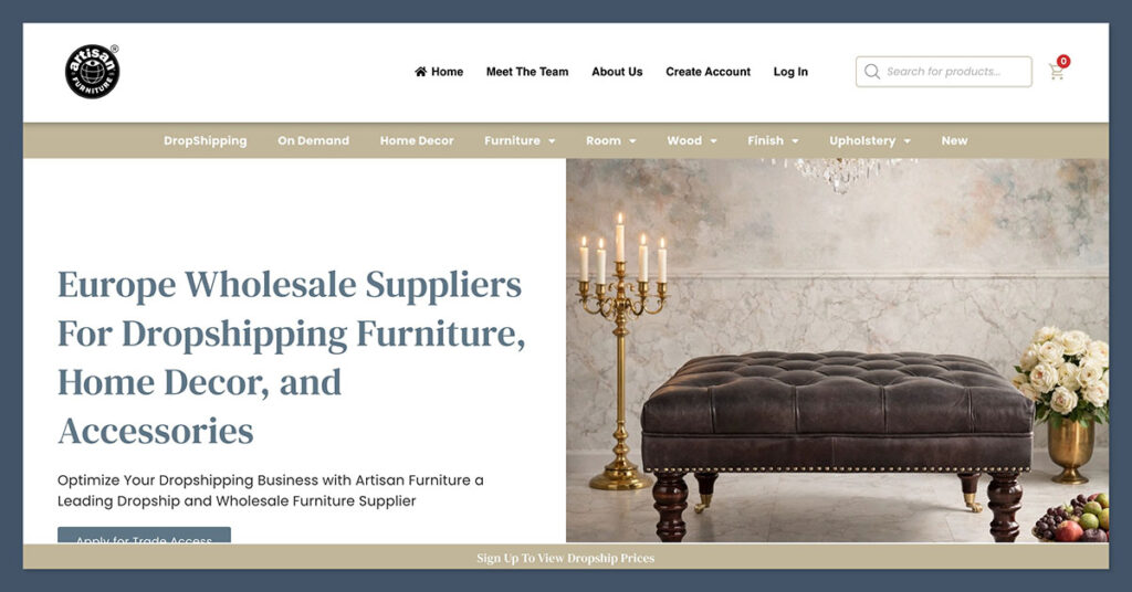 Artisan Furniture Homepage