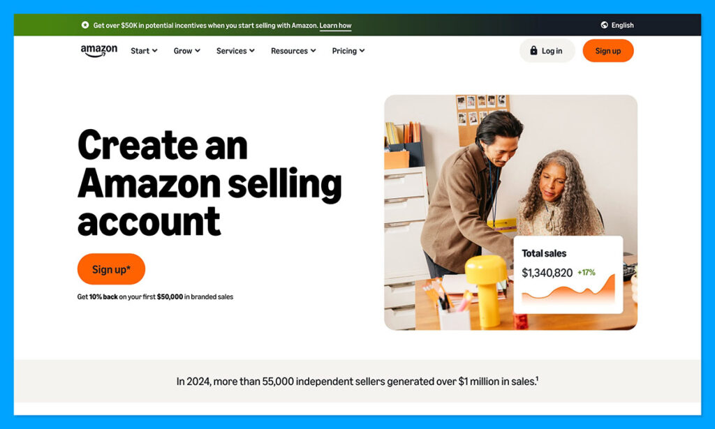 create amazon seller account