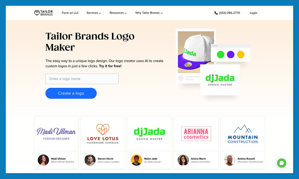 tailor brands logo maker
